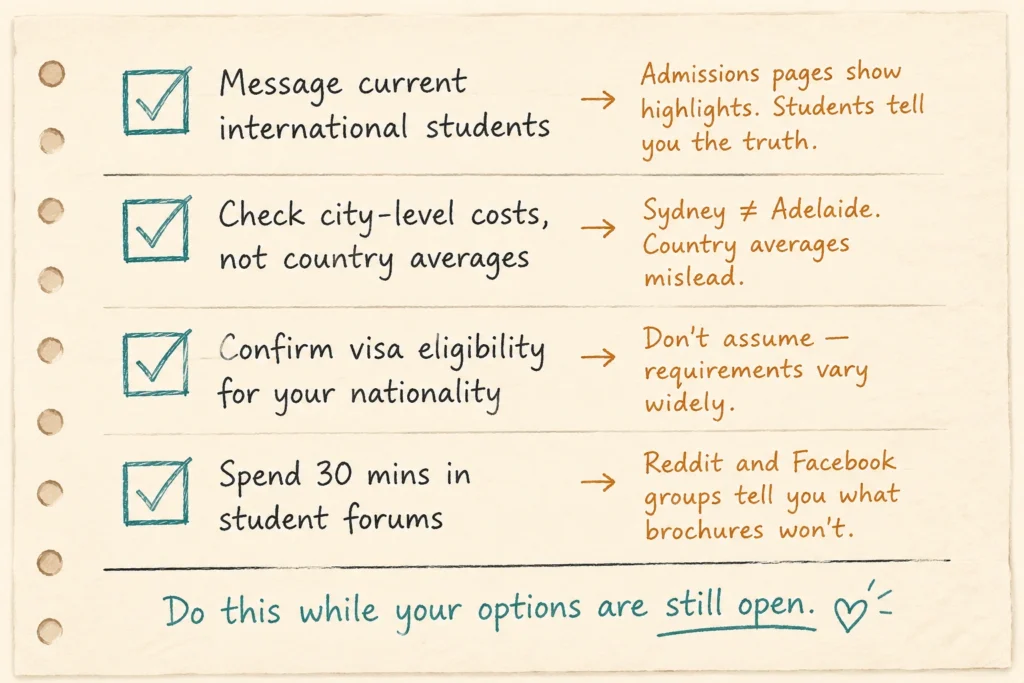 What to Check Before You Commit to a Destination