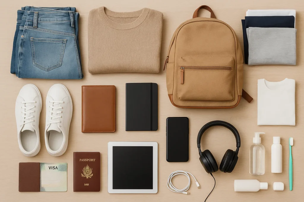 study abroad packing list